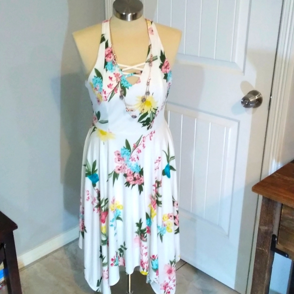 Candies floral spring summer dress sleeveless